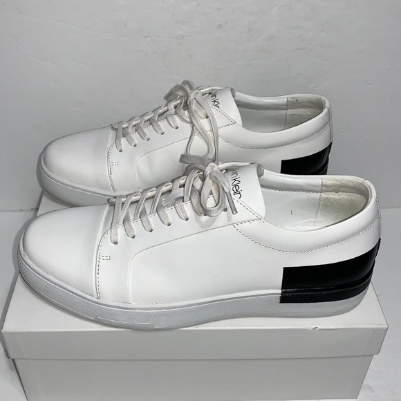 Calvin Klein White Sneakers Mens Size 8US - Picture 4 of 8